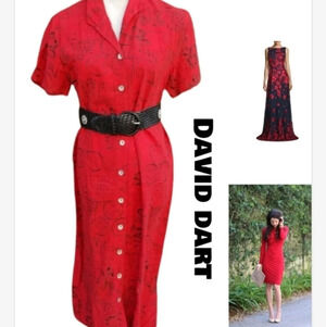 David Dart  Vintage Fashionista dress‎ S
